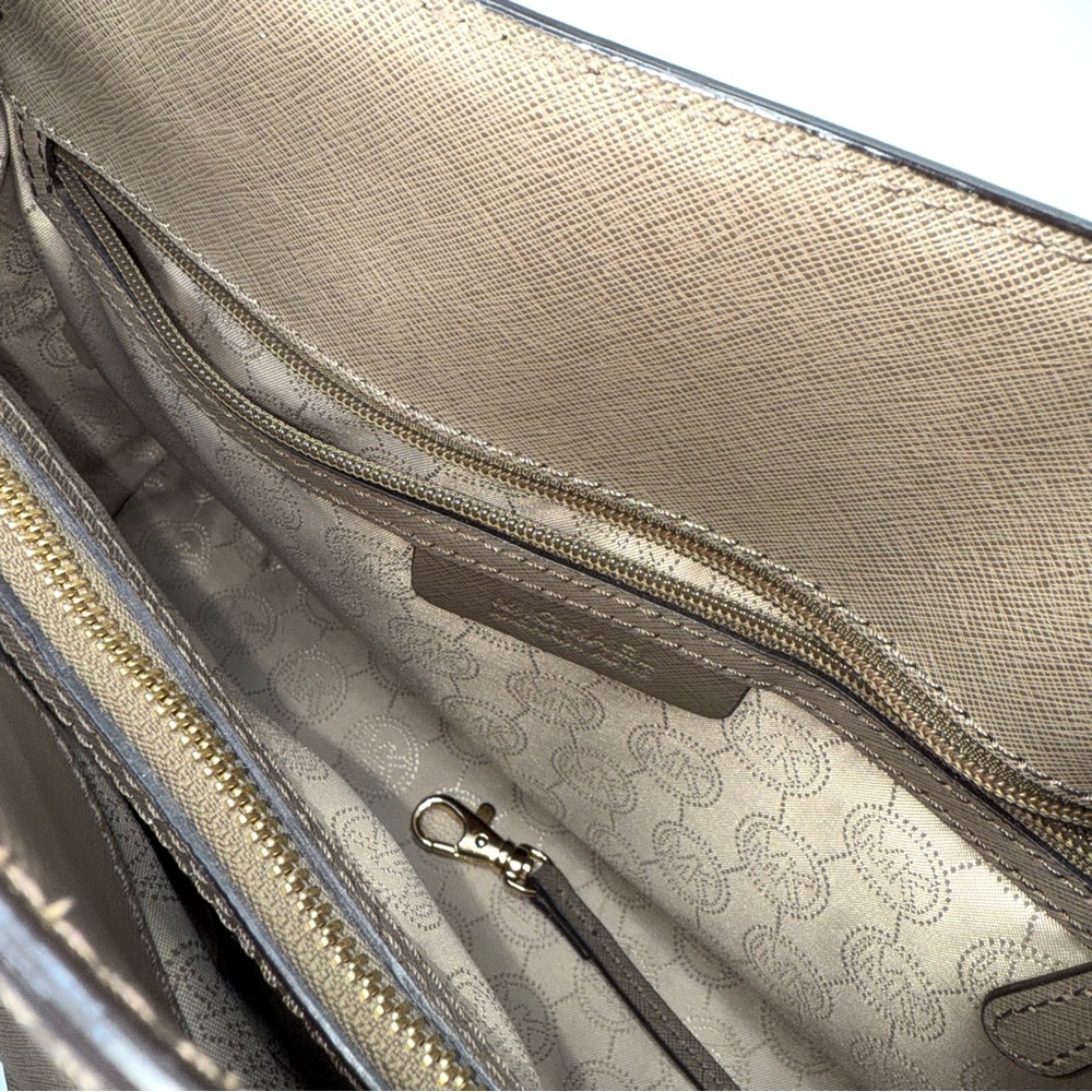 Michael Kors Dillon Saffiano Leather Satchel Crossbody Bag - Picture 9 of 13
